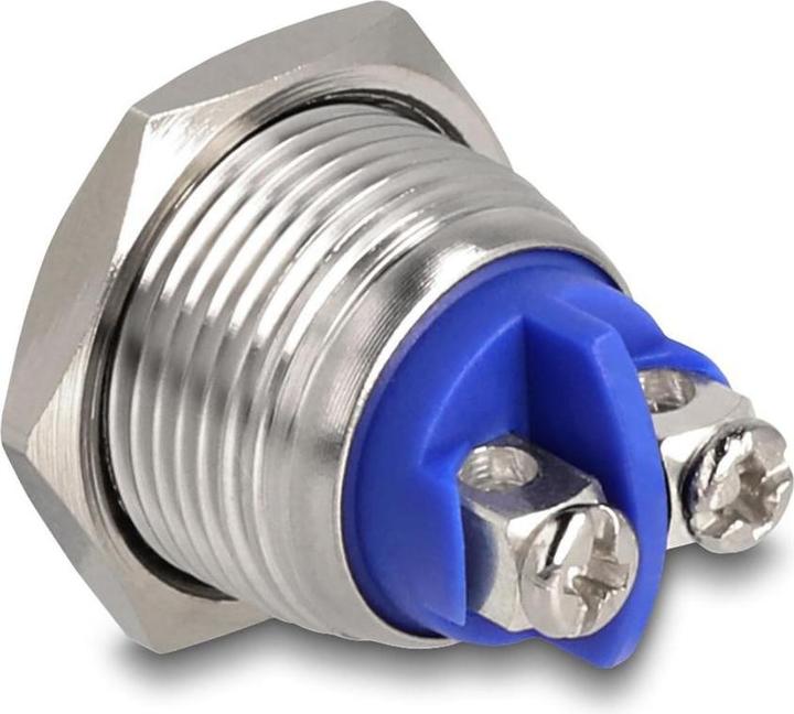 Immagine prodotto Delock Drucktaster zum Einbau 16 mm 2 x Schraubklemme Taster flach