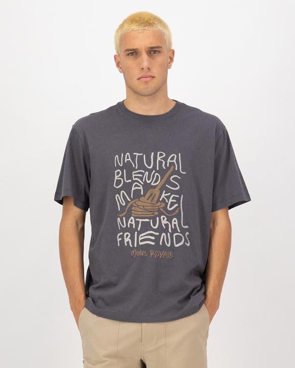 Actual product image Mons Royale Yonder Merino Organic Cotton T-Shirt (L)