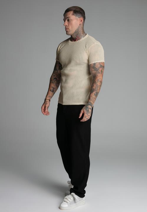 Actual product image Siksilk Textured Muscle Fit T-Shirt (L)