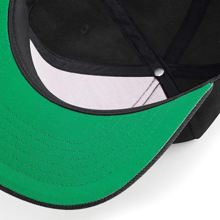 Actual product image Beechfield Flat Peak baseball cap (One size)