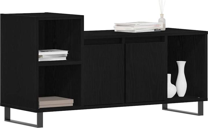 Immagine prodotto VidaXL Panchina TV in rovere nero 100x35x55 cm Materiale (35 x 35 x 55 cm)