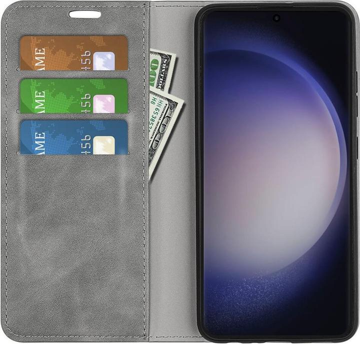 Actual product image Cover-Discount Stand Flip Case cover grey (Samsung Galaxy S24 Ultra)