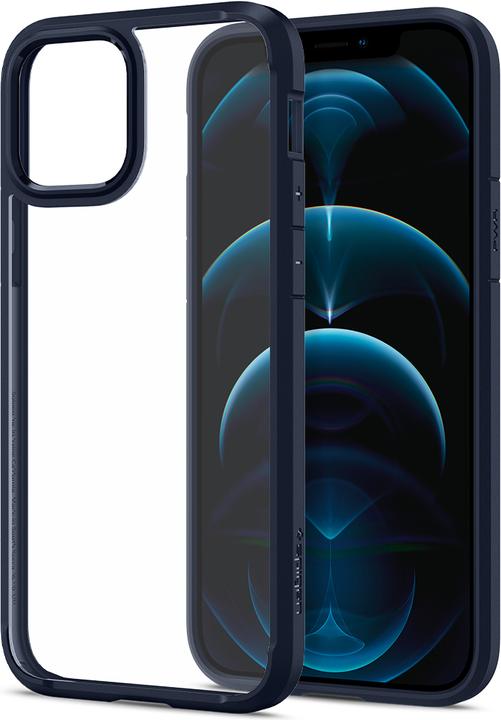 Produktbild Spigen Ultra Hybrid Handy-Schutzhülle 15,5 cm (6.1" ) Cover Blau (Apple iPhone 12, Apple iPhone 12 Pro)