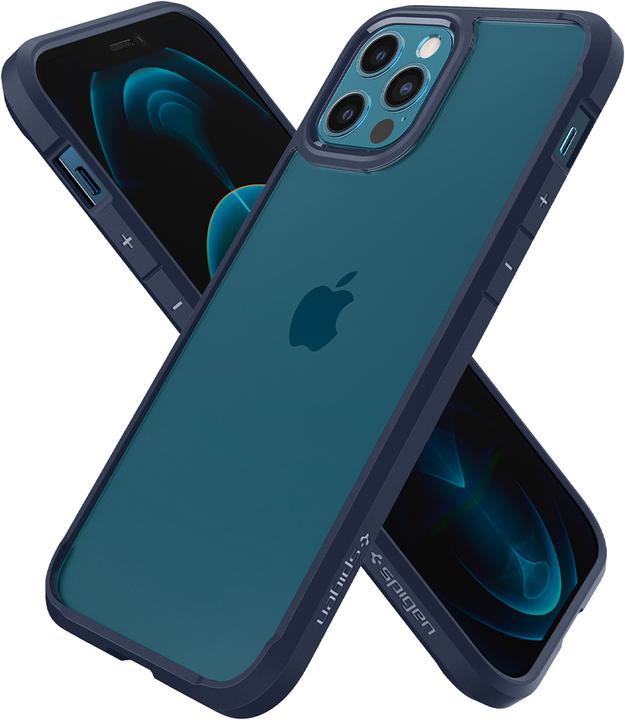 Produktbild Spigen Ultra Hybrid Handy-Schutzhülle 15,5 cm (6.1" ) Cover Blau (Apple iPhone 12, Apple iPhone 12 Pro)