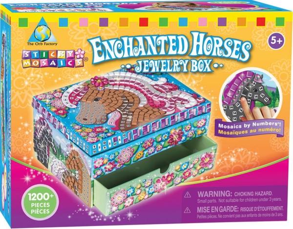 Actual product image Orb Factory Enchanted Horses Jewelry Box