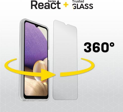 Actual product image OtterBox React + Glass Bundle - Kit (1 Piece, Samsung Galaxy A32 5G)
