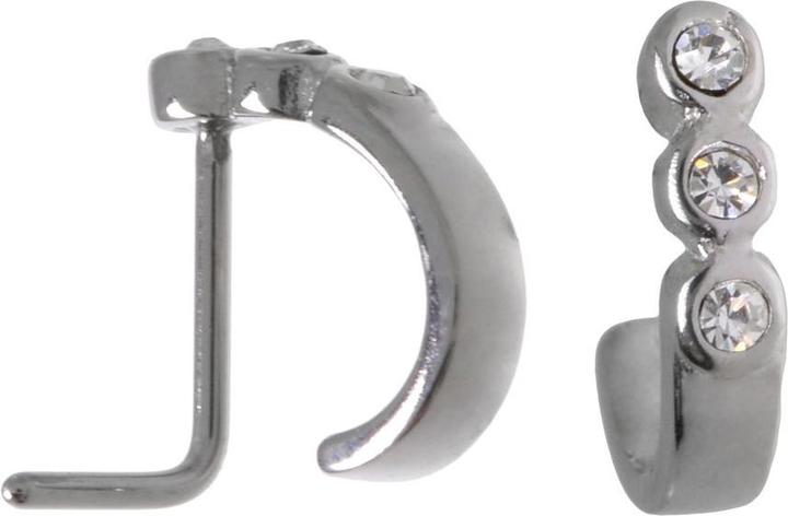 Bijouteria Nasenpiercing (Edelstahl, Kristall)