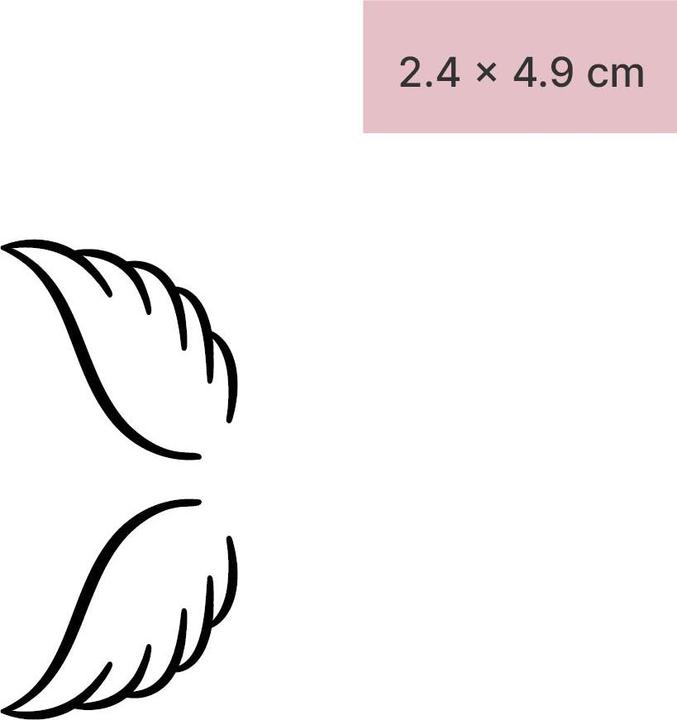 Produktbild minink Temporäres Tattoo – Kleine Flügel