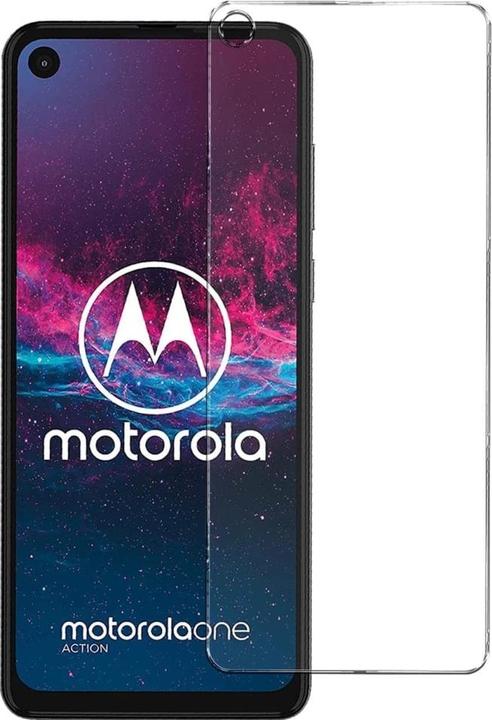 Produktbild Screenguard Motorola One Action Panzerglas Schutzfolie Case Friendly Design (1 Stück, Motorola One Action)
