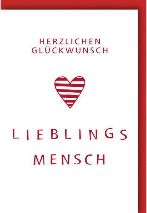 Braun + Company Glückwunschkarte Lieblingsmensch (1 Stk.)