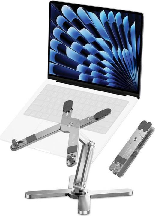 Actual product image Tech-Protect ULS200 universal stand for laptops up to 16" - silver