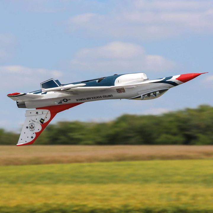 Produktbild E-Flite FLIEGER F-16 THUNDERBIRD 813mm EP BNB mit AS3X/SAFE TECHNOLOGY BNF BASIC (Jet)