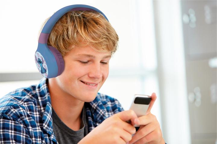 Produktbild Lexibook 2-in-1-Bluetooth/Kabel-Kopfhörer Stitch Blau
