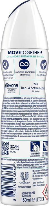 Immagine prodotto Rexona Donna Doccia Fresca (Getto vaporizzato, 150 ml)