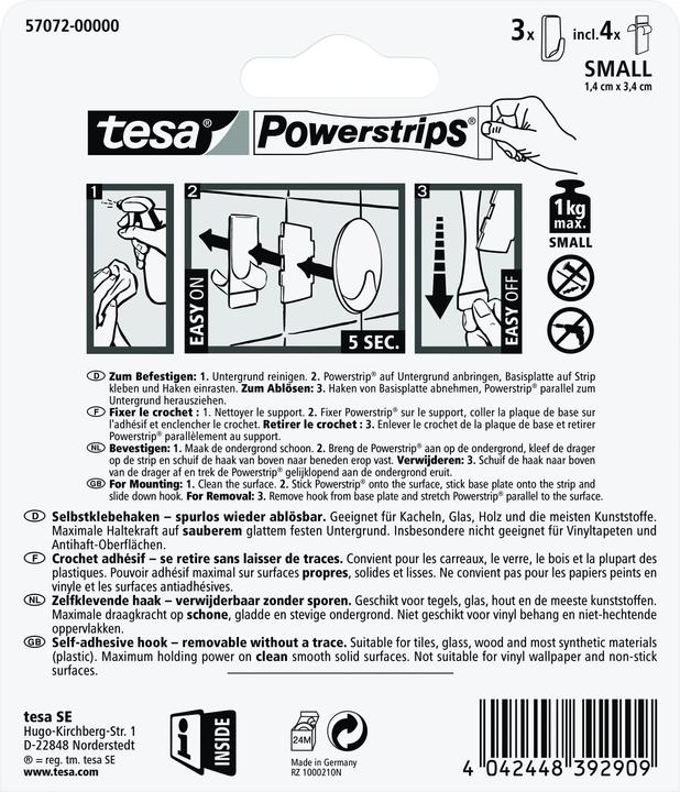 Image du produit tesa Crochets Powerstrips Small