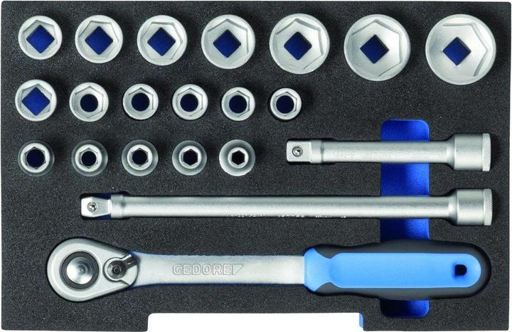 Gedore 1100 CT1-19 Socket spanner set (1/2")