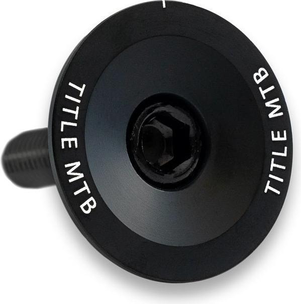 Title Top Cap und Gabelschraube - black