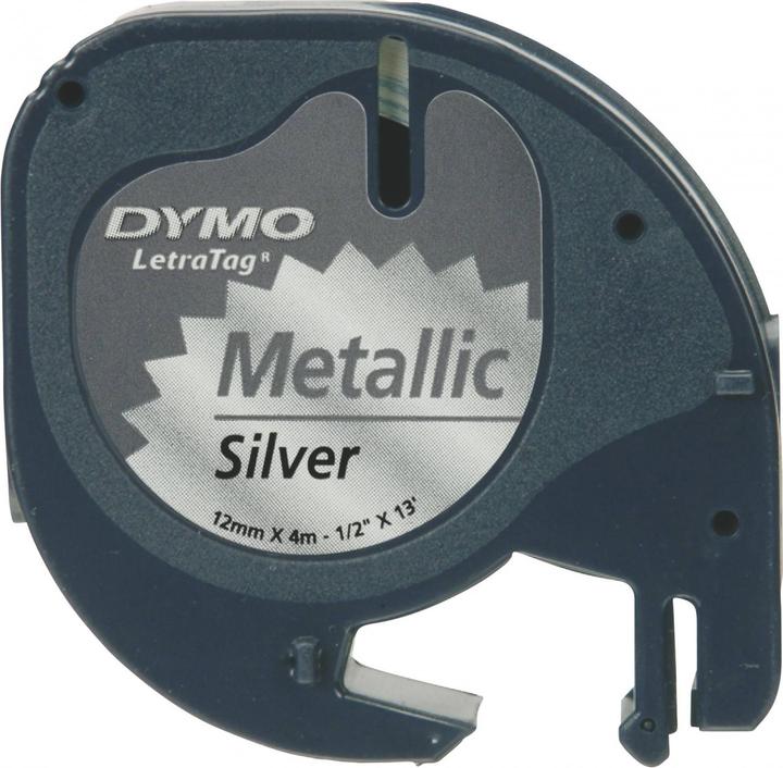 Actual product image Dymo S0721800 LetraTag Set of 3 (1.20 cm, White, Silver, Yellow)