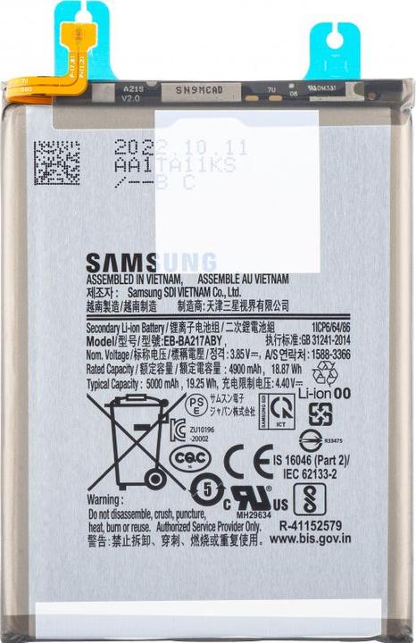 Immagine prodotto Samsung EB-BA217ABY Batteria ricaricabile da 5000 mAh