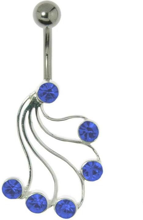 Immagine prodotto Bijouteria Piercing ventre (Acciaio chirurgico 316L, Vetro (di orologio), Argento 925)