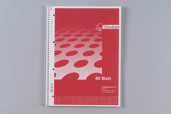 Produktbild Collegeblock Glocken (A4, Kariert, Harter Einband)