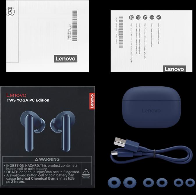 Actual product image Lenovo Yoga True Wireless Stereo Earbuds (ANC, 36 h, Wireless)