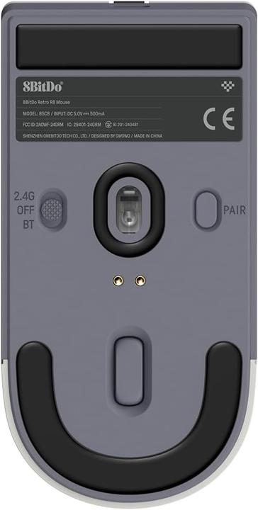 Produktbild 8bitdo Retro R8 Mouse with Charging Dock N version 85CB02 (Kabelgebunden, Kabellos, Docking)