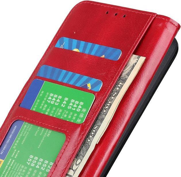 Actual product image MU Classic Crazy Horse Leather Bookcover Series (Realme 8 5G)