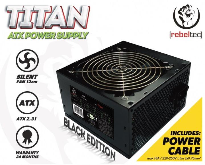 Produktbild Rebeltec Universal computer power supply ATX ver. 2.31 TITAN 500 (500 W)