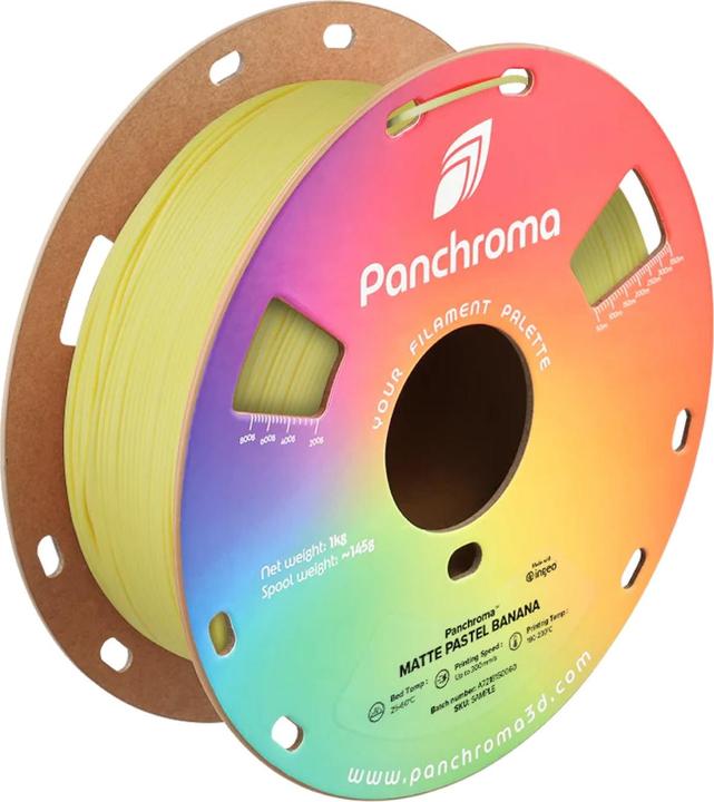 Actual product image Polymaker Panchroma™ PLA Matte Pastel (PLA, 1.75 mm, 1000 g, Yellow)