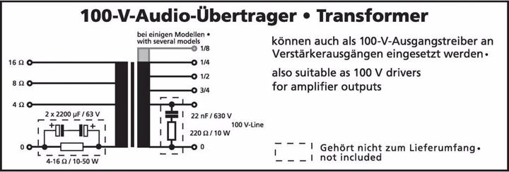 Image du produit Monacor Transformateur audio de puissance 10Wrms