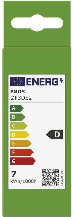 Energie-Label Emos LED Lampe (E14, 7 W, 1055 lm, 1 x, D)