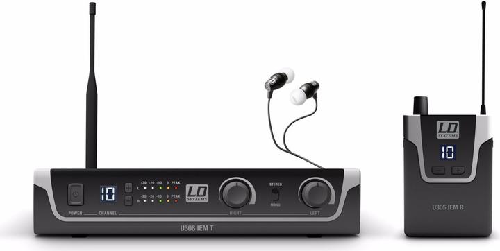 Image du produit LD Systems U308 IEM HP Système de surveillance intra-auriculaire (Système intra-auriculaire)