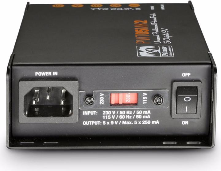 Produktbild Palmer Audio PWT 05 MK 2 Universelles 9V-Netzteil (Instrumenten Fusspedal)