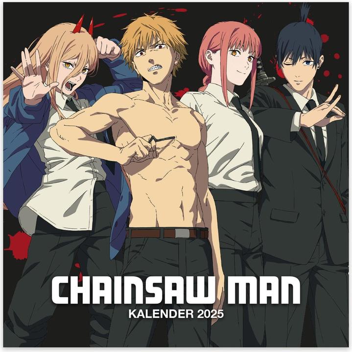 Actual product image Wall calendar - Chainsaw Man - 2025 (300 x 300 mm, Hardcover, German)