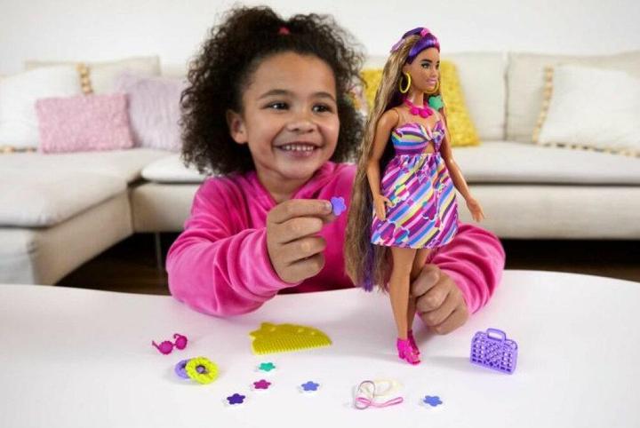 Image du produit Barbie Poupée Totally Hair au look floral