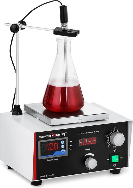 Produktbild Steinberg Magnetrührer Heizplatte Kochplattenmischer Wärmeplatte Liquid Mixer Labor 1 Fach