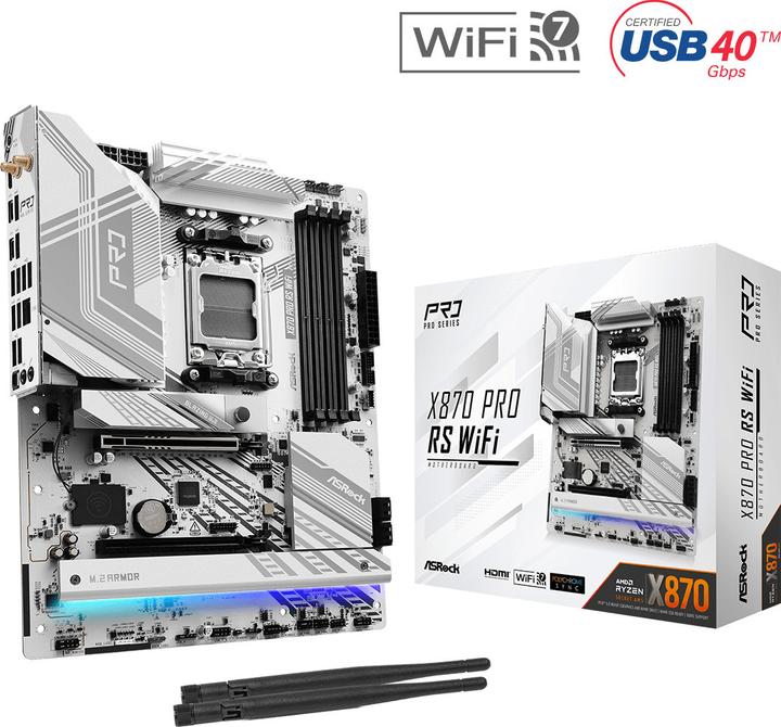 Produktbild AsRock X870 Pro RS WiFi (AM5, AMD X870, ATX)