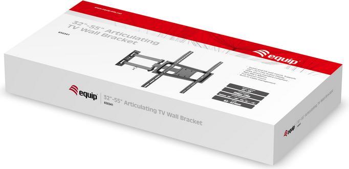 Immagine prodotto equip Supporto da parete TV 32"-55" nero girevole (Muro, 55", 35 kg)
