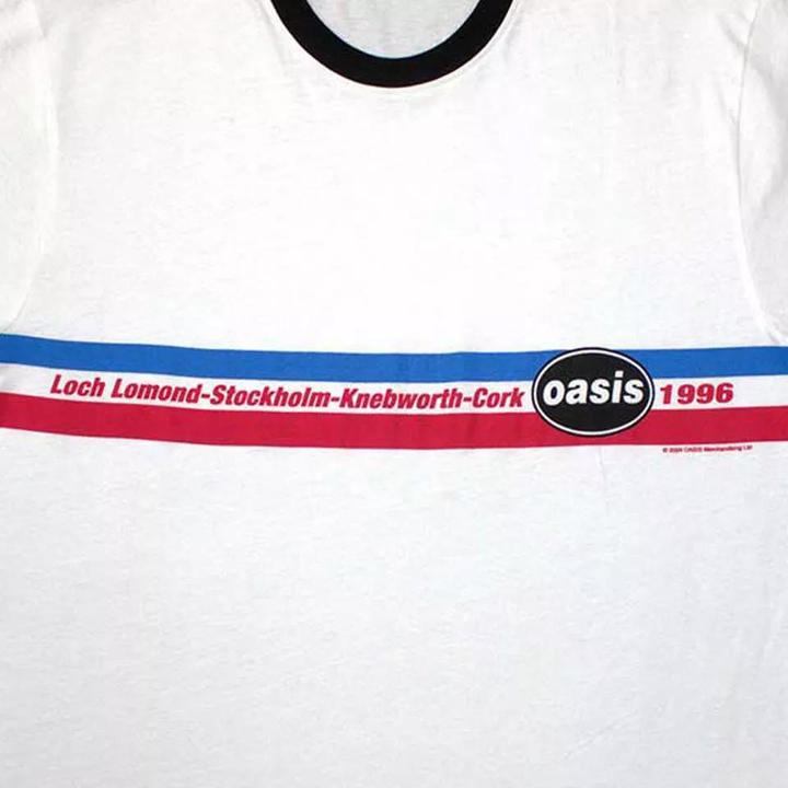 Immagine prodotto Oasis 1996 Tour Maglietta Striscia Orizzontale Suoneria Adulto Unisex (XXL)
