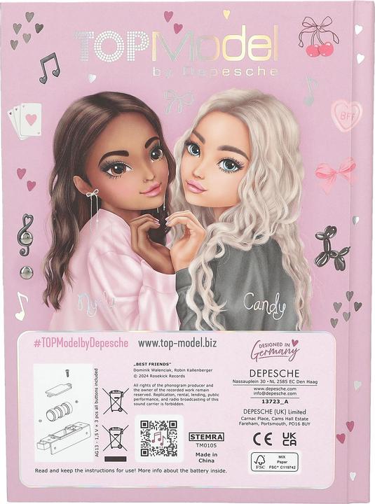 Produktbild Top Model Topmodel - Diary With Code And Sound MY BFF (413723) (Liniert, Kein Einband)
