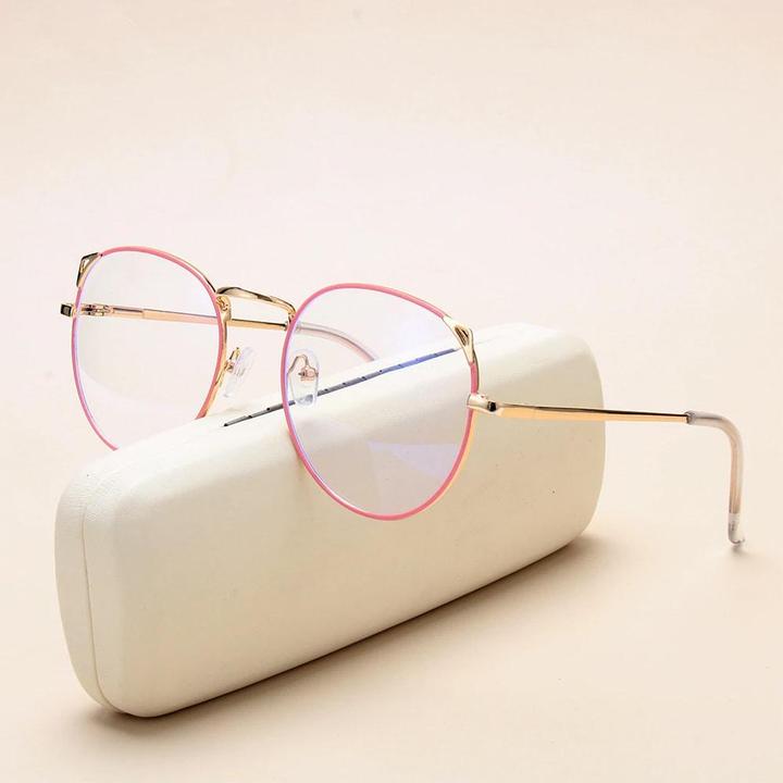 Produktbild JTI Anti-Blaulicht-Brille, Katzenohren - Rosa / Gold