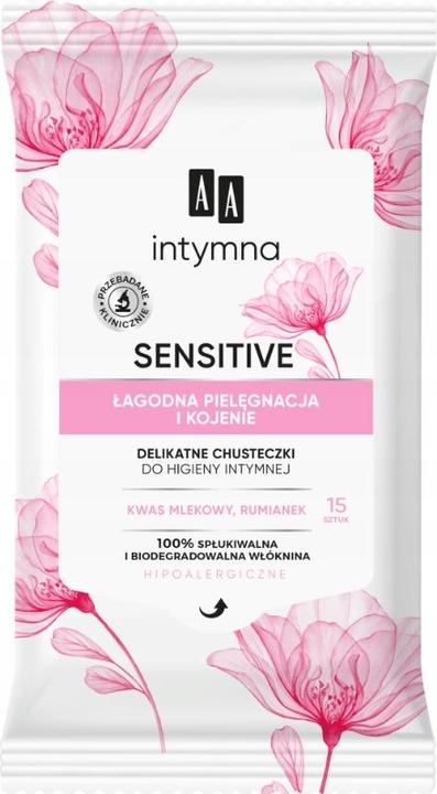 Immagine prodotto Oceanic Aa Sensitive Salviette per l'igiene intima delicate e lenitive 15 pezzi. (Lozione per il lavaggio intimo)