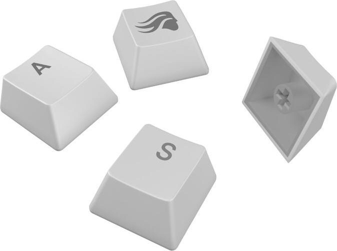Produktbild Glorious GPBT Backlit Keycaps, ANSI Layout (US), PBT, Dye-Sub - Weiss