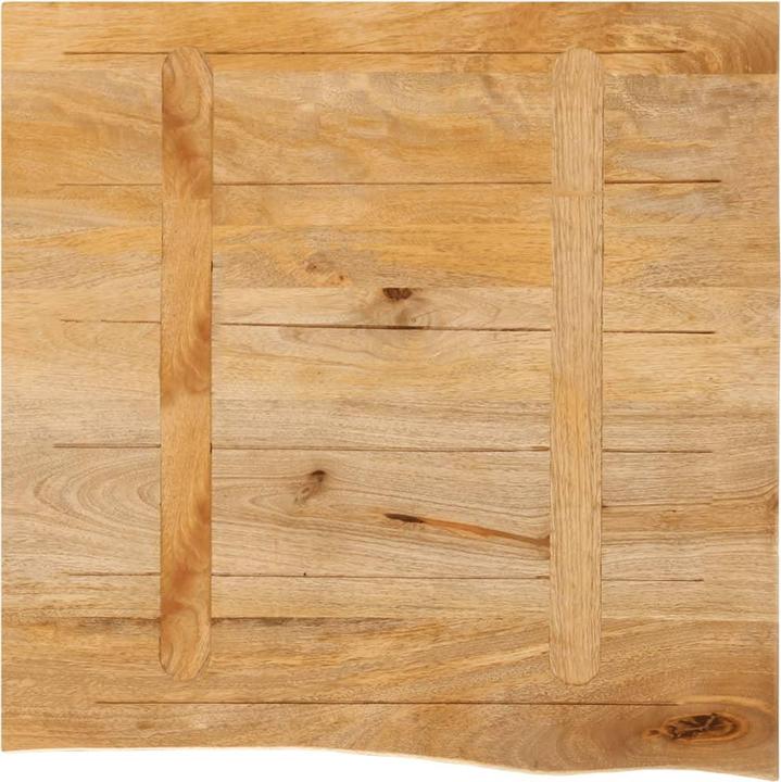 Actual product image VidaXL Table top tree edge wooden top for dining table 60x60cm solid wood mango (60 x 60 x 2.5 cm)