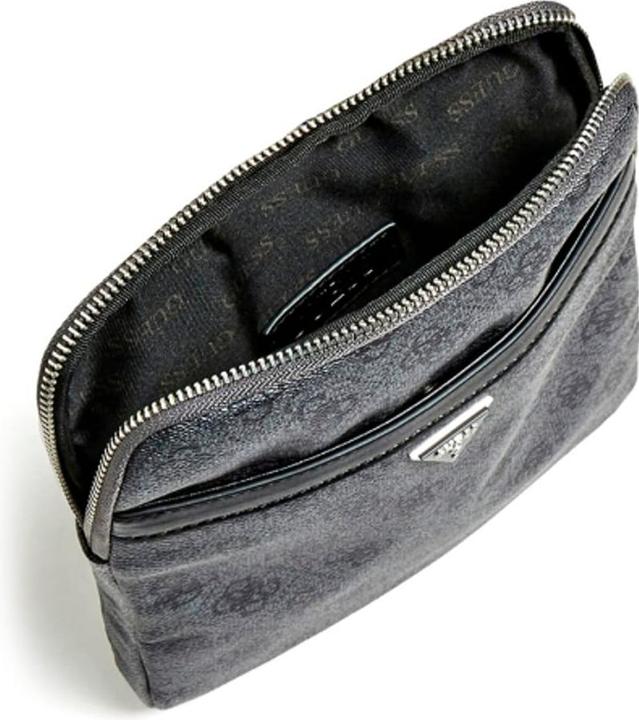 Actual product image Guess Vezzola Grain Double Crossbody Flat Shoulder Bag
