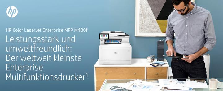 Actual product image HP Color LaserJet Enterprise MFP M480f (Laser, Colour)