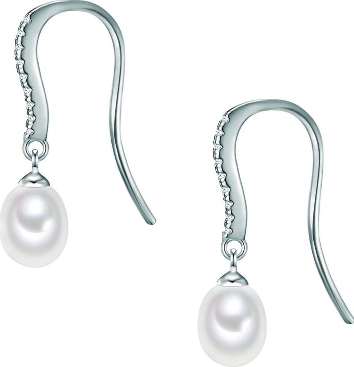 Immagine prodotto Valero Pearls Donna Argento Cubic Zirconia Perle d'acqua dolce coltivate argento - 11888 (Argento 925)