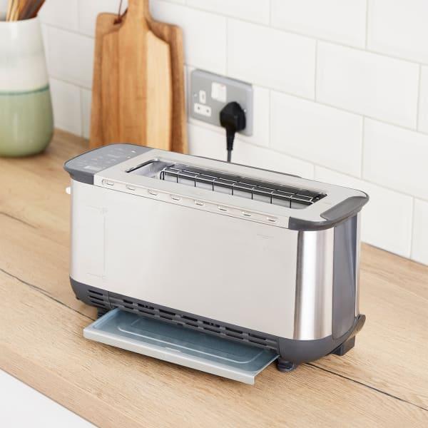 Image du produit Ninja 3-in-1 Multifunctionele Toaster, Grillplaat en Panini Maker - 7 Roosterstanden - RVS - ST202EU (Fiche CH)