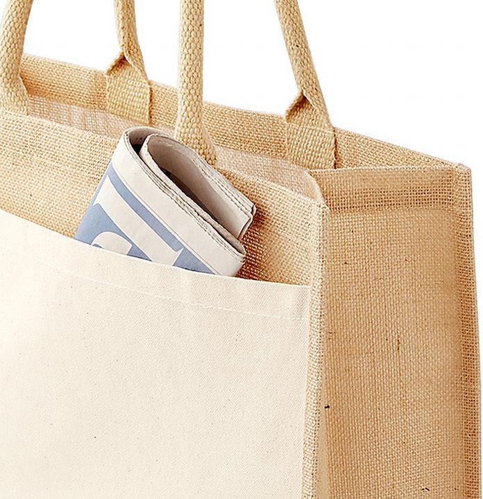 Image du produit Westford Mill Sac à provisions en jute (21 l)